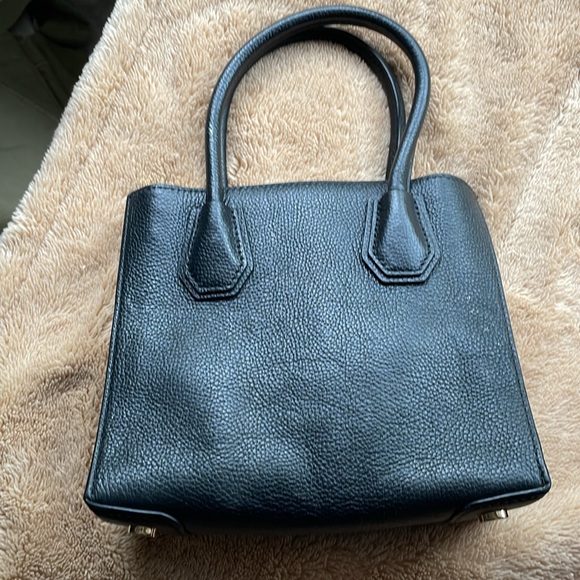 Michael Kors small black canvas coated tote bag. - Picture 2 of 8